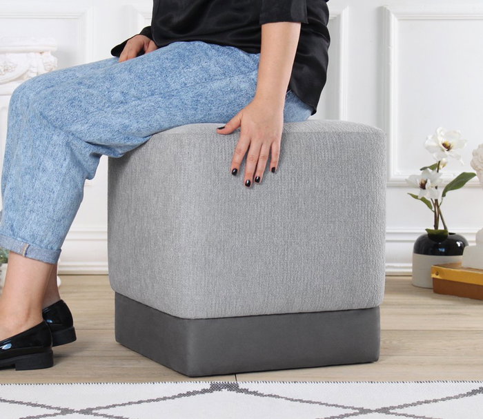 Atelier Del Sofa Puf Borgot - Gris Atelier Del Sofa Puf Borgot - Gris